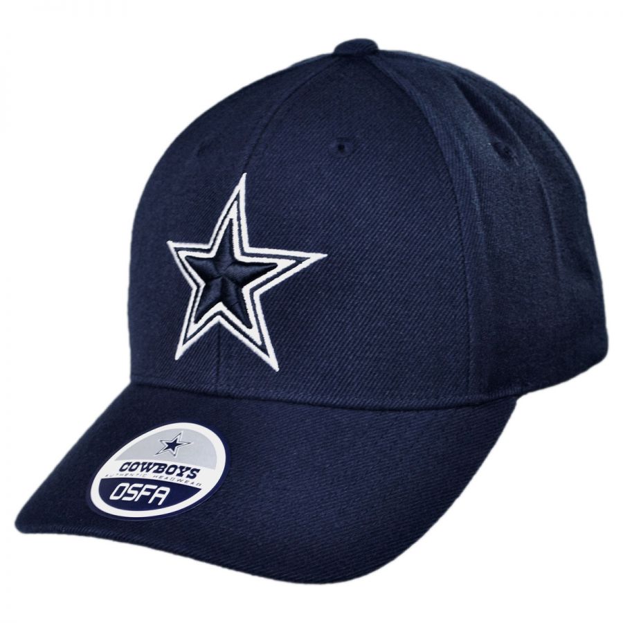 Dallas Cowboys Wool Basic Logo Velcro Adjustable Hat Navy 