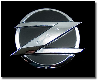 350Z SATIN SILVER Z LOGO BADGE EMBLEM FOR 350 Z FAIRLADY GT