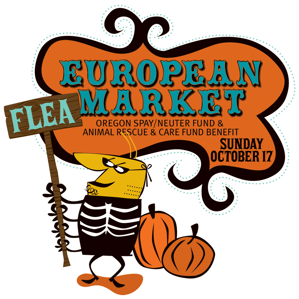 Flea logo. Flea Market logo.