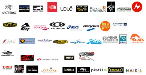 Outdoor Shoe Brands Logos