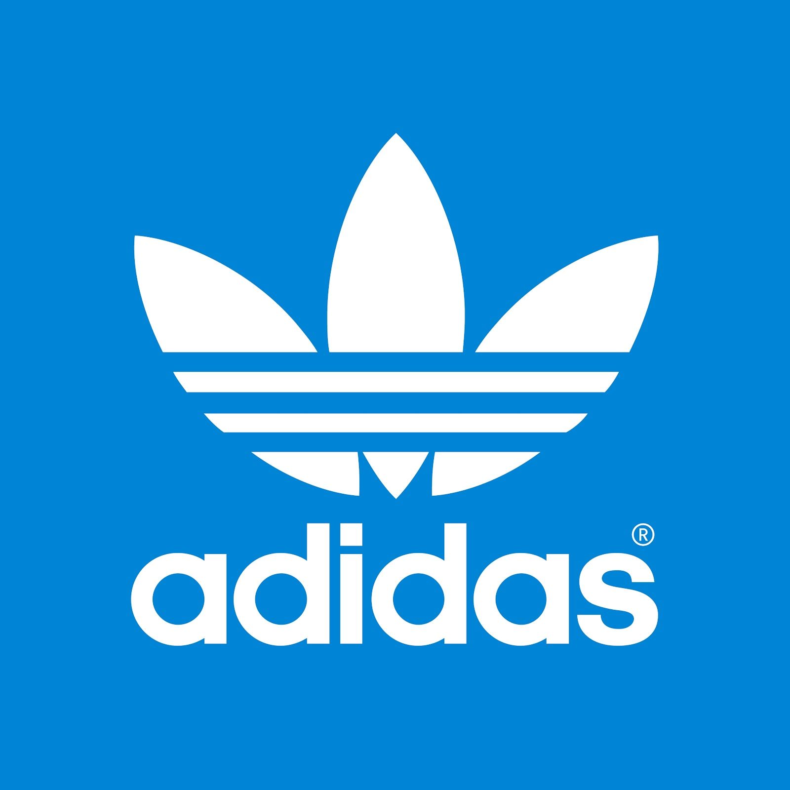 Blue adidas Logos