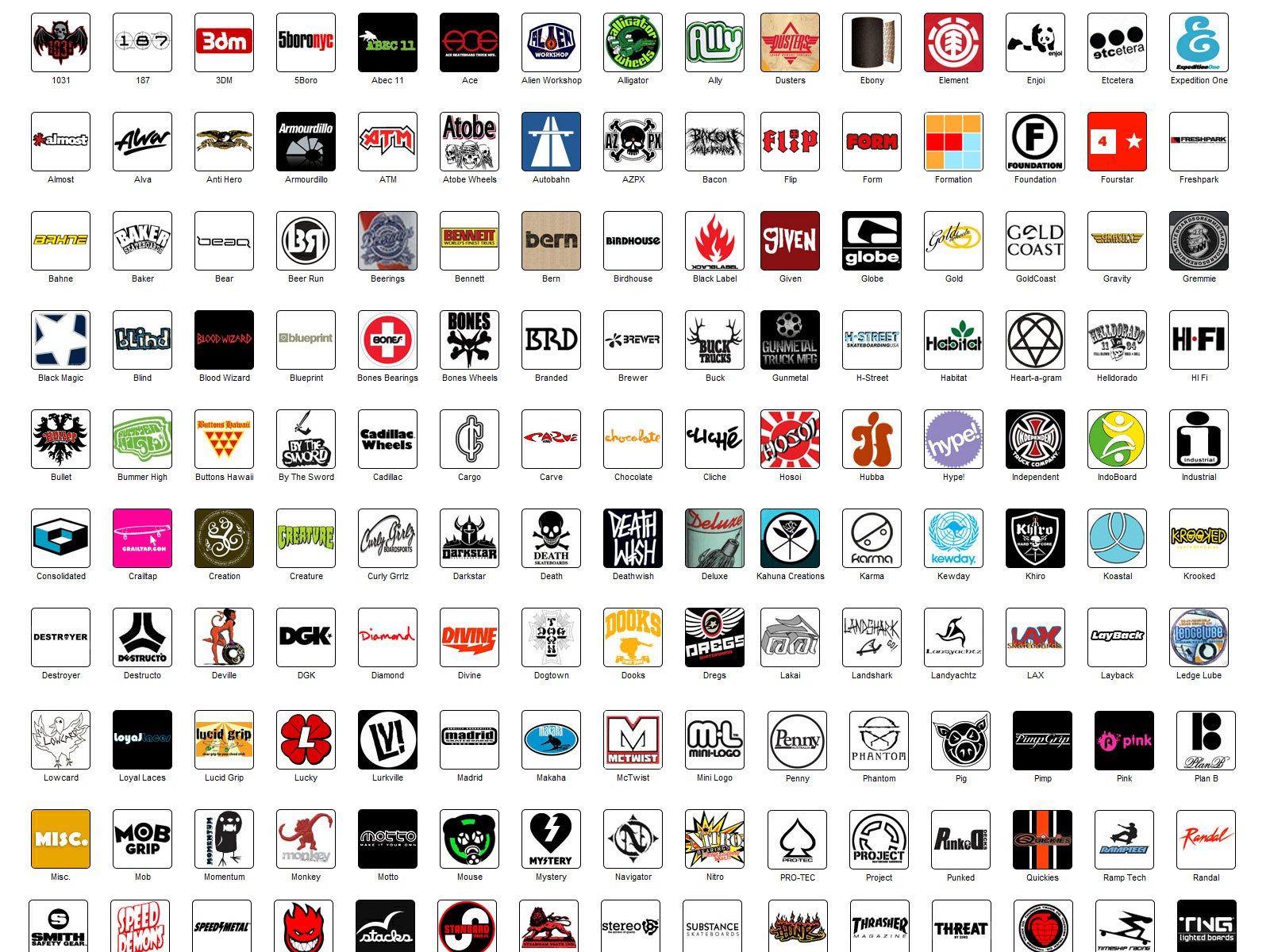 lists of shoe brands