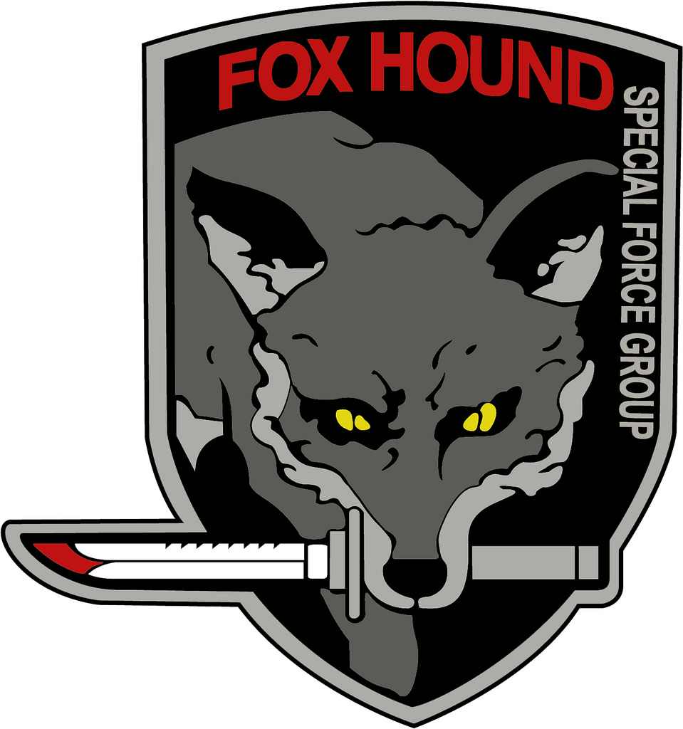 Fox hound. Metal Gear Solid Foxhound. Фоксхаунд метал Гир. Fox Metal Gear Solid нашивка. Foxhound MGS нашивка.