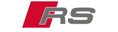Audi rs volante placa logo RS