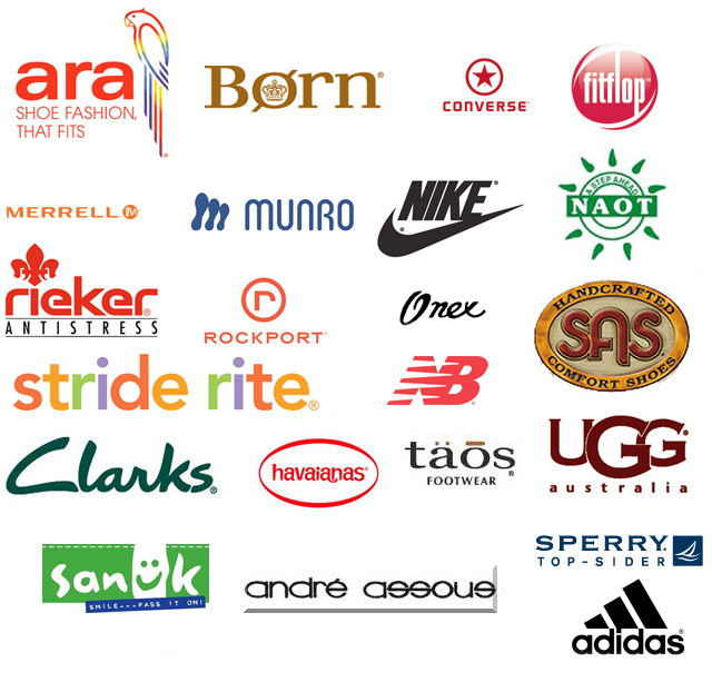 shoe brand names list