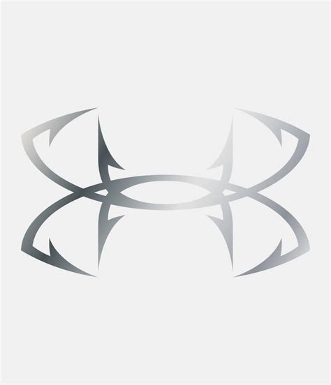 Under Armor 6” Fish Hook Decal Blue 