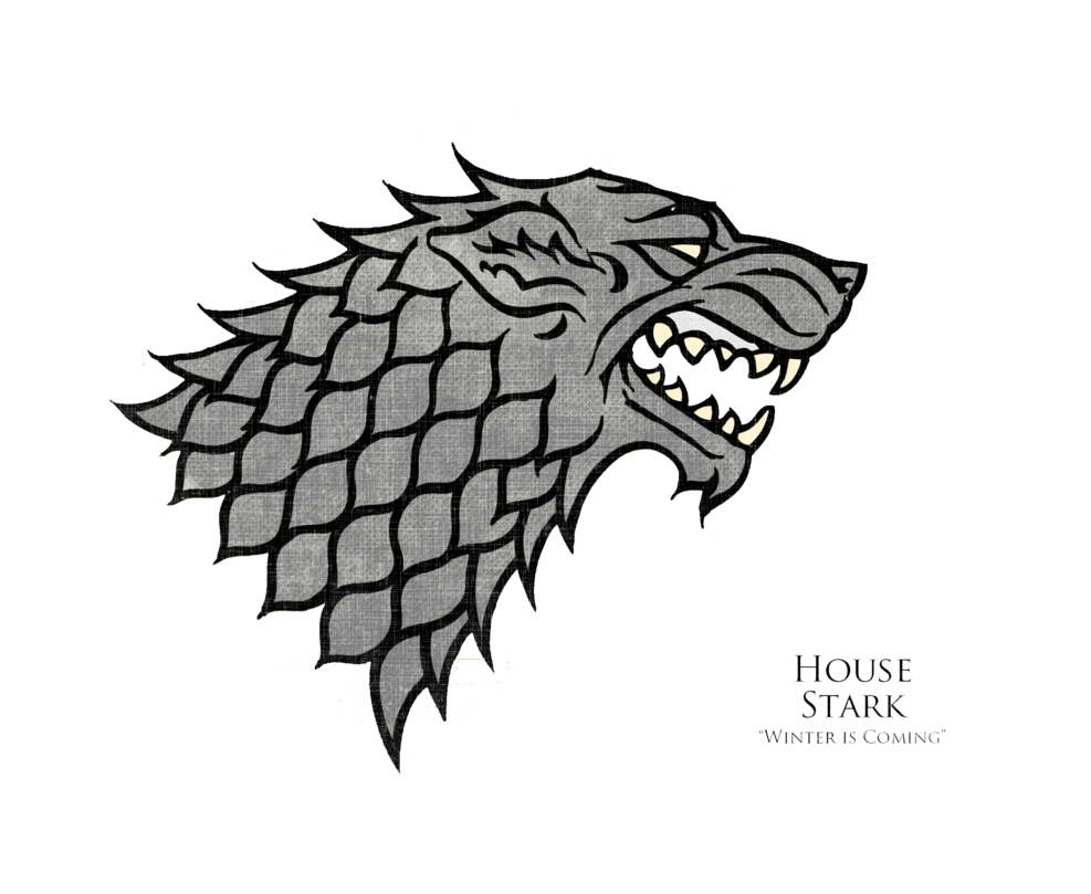 Winterfell Stark Game Of Thrones PVC Klett Emblem 