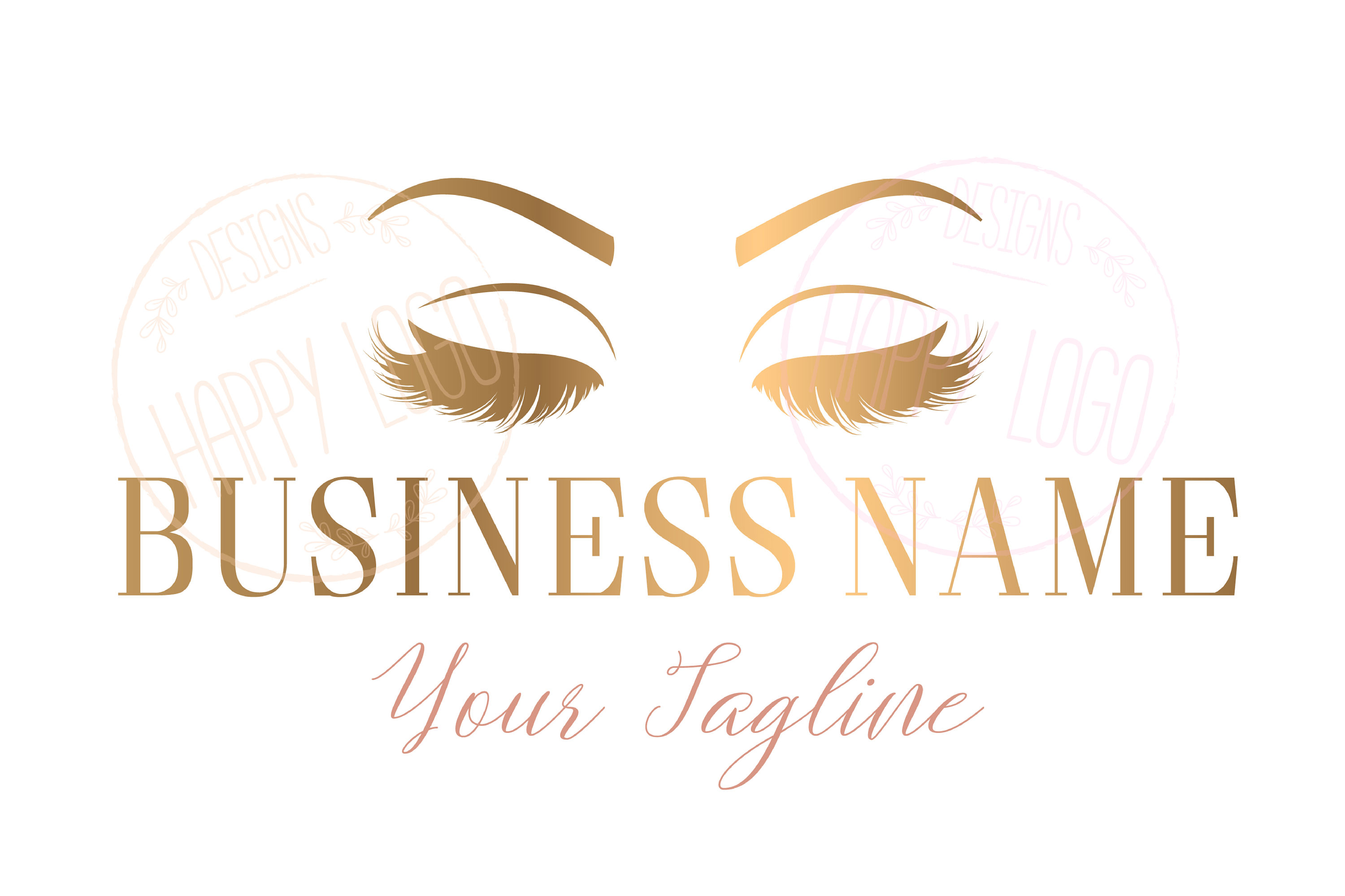 Paper Stationery Makeup artist logo Floral Logo design Eyelash logo ...
