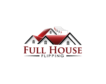 Full House Flipping logo design contest, logos by Donadell. helpful non hel...