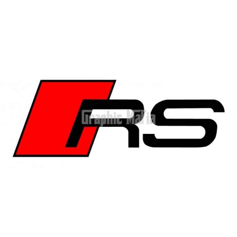 Audi rs volante placa logo RS