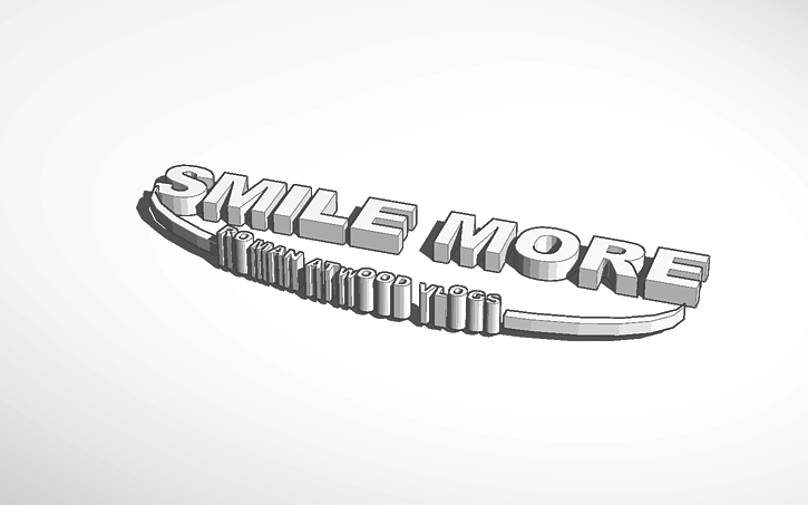 Smile More Logos - 3d design r roblox tinkercad