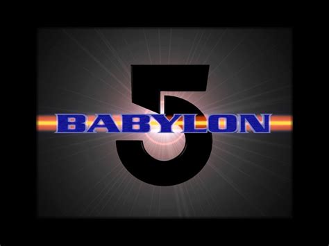 Babylon 5 Station Logo Metal Keychain Vintage from 1998