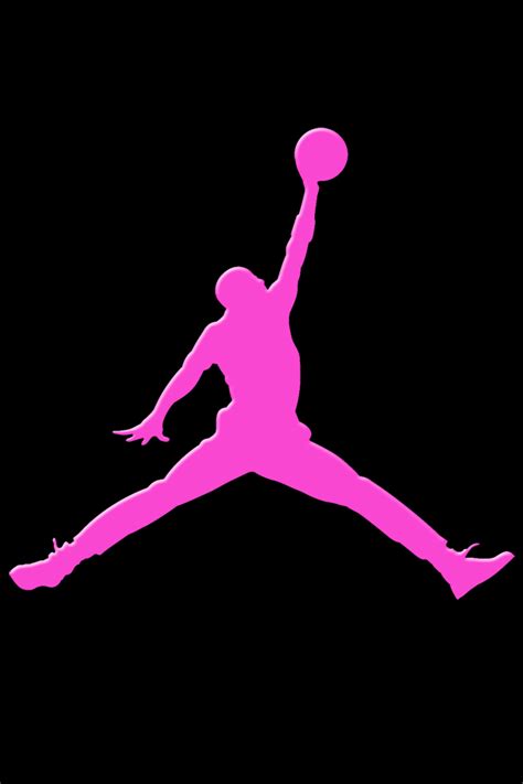 Pink air jordan Logos