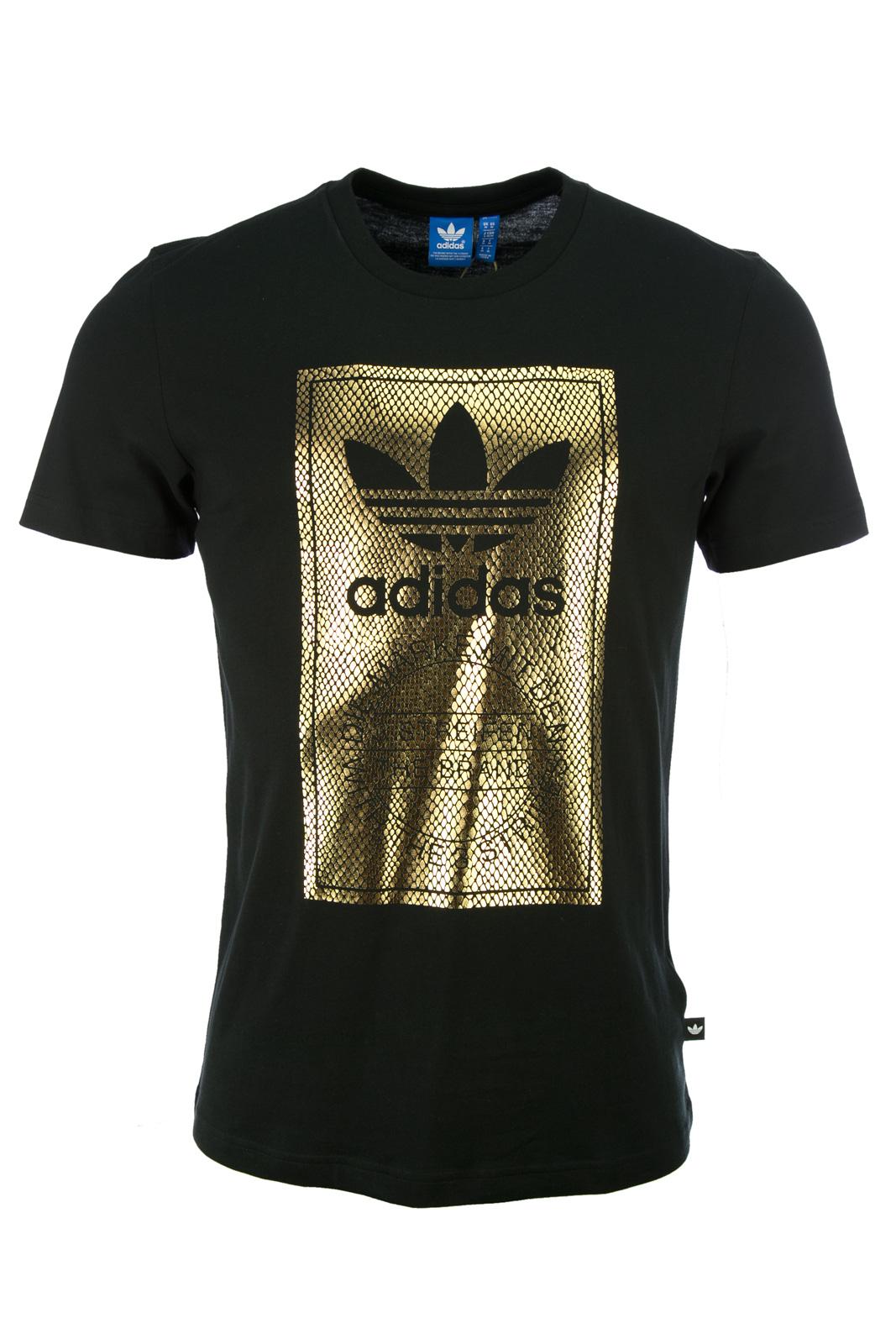 adidas gold logo shirt