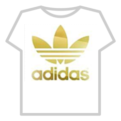 Adidas Shirt Gold Logos - camisas de roblox adidas png