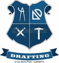 draftsman drafting logos vector emblem shield vectors logolynx