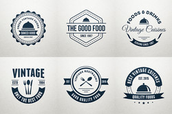 Vintage food Logos